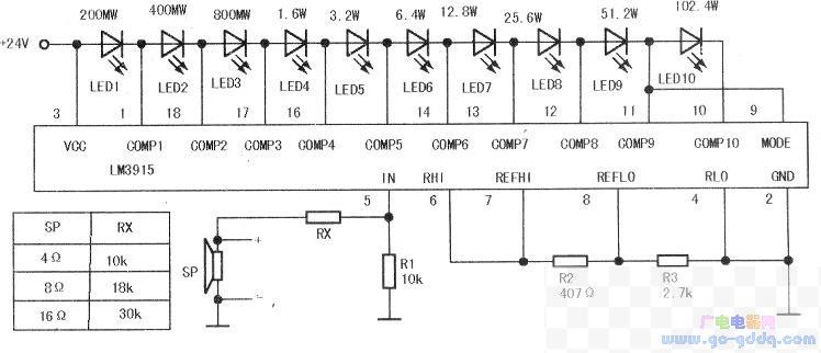 采用LM3915制作一款实用的音频功率表